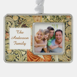 Adorno Navideño Patrón de fondo de escritorio de William Morris