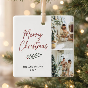 Adorno Navideño Personalizado para Familia con Múl