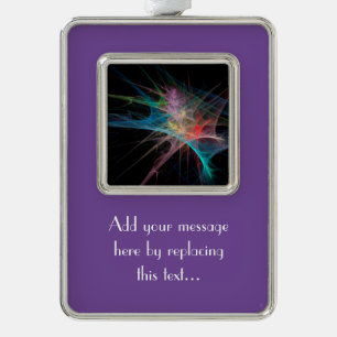 Adorno Navideño Resumen de hielo arcoiris