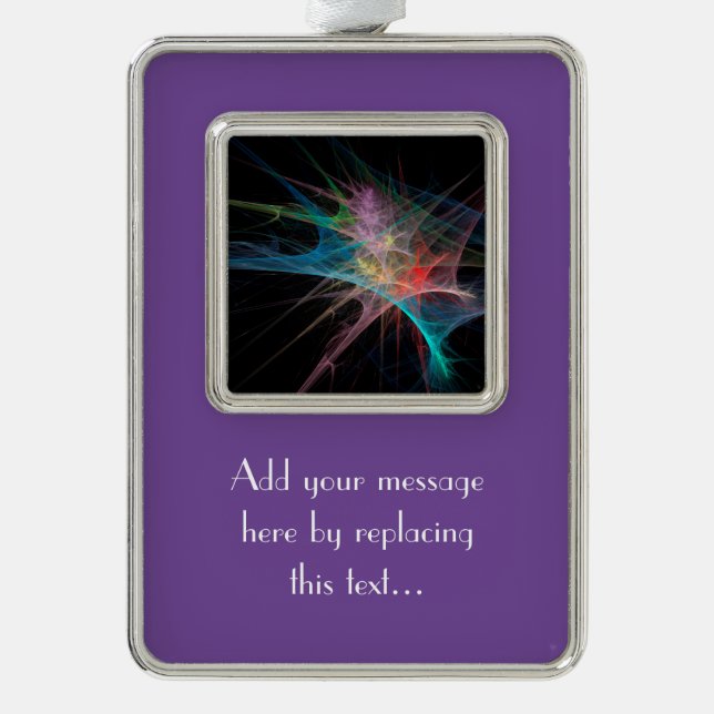 Adorno Navideño Resumen de hielo arcoiris (Anverso)