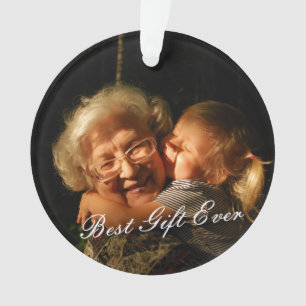 Adorno Navideño Rústico Personalizado Nueva Abuela Primer