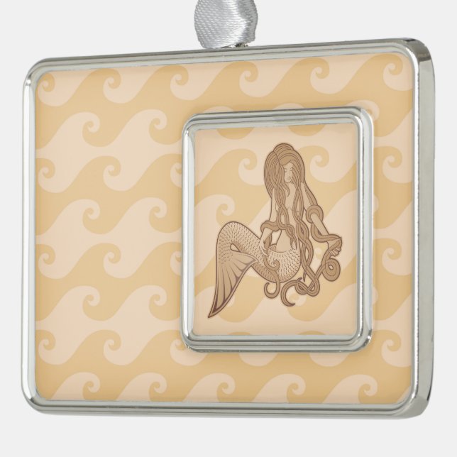 Adorno Navideño Sirena sentada (Izquierda)