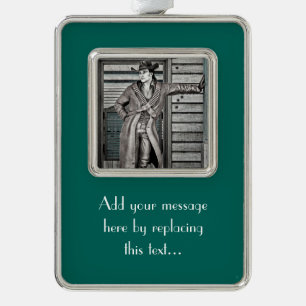 Adorno Navideño Vintage Cowboy