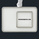 Adorno Navideño YourWebSite.com<br><div class="desc">"YourWebSite.com" Reemplace la dirección .com por la dirección Web. Añade cualquier otro lema o texto.</div>