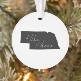 Adorno Nebraska I tiene gusto de él aquí indica negro de