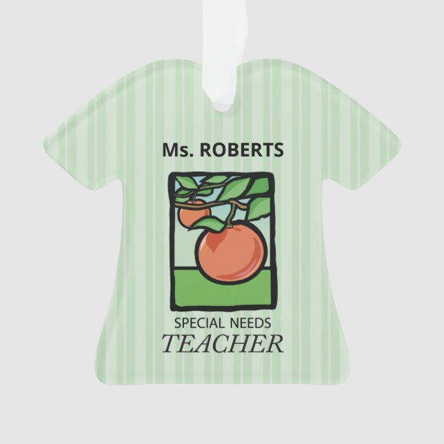 Adorno Necesidades Especiales Profesor Gracias, Apple (Anverso)