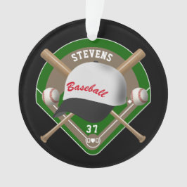 Adorno Negro| Número de nombre del jugador de diamantes d