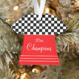 Adorno Negro Rojo Y Blanco