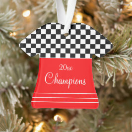 Adorno Negro Rojo Y Blanco