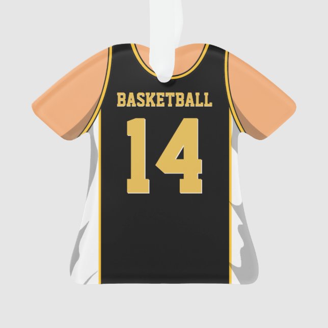 Adorno Negro y baloncesto del oro (Anverso)