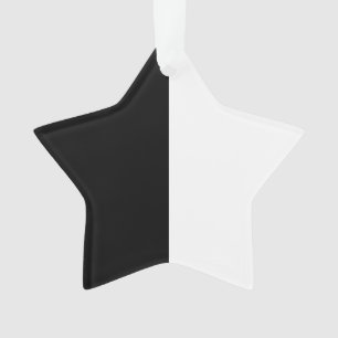 Adorno Negro Y Blanco Medio Y Medio