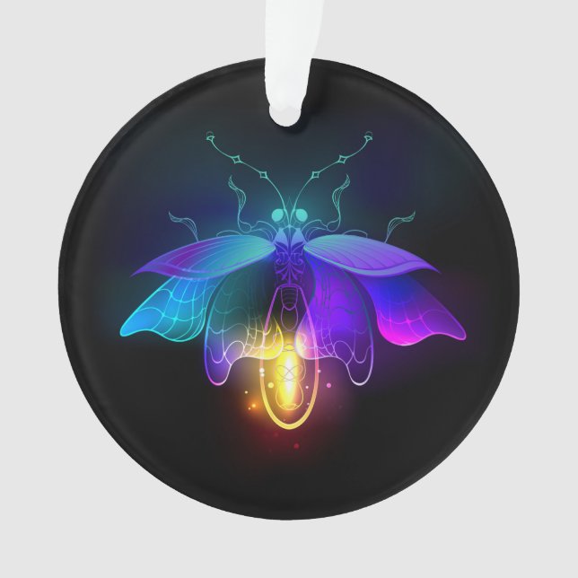Adorno Neon Firefly en negro (Anverso)