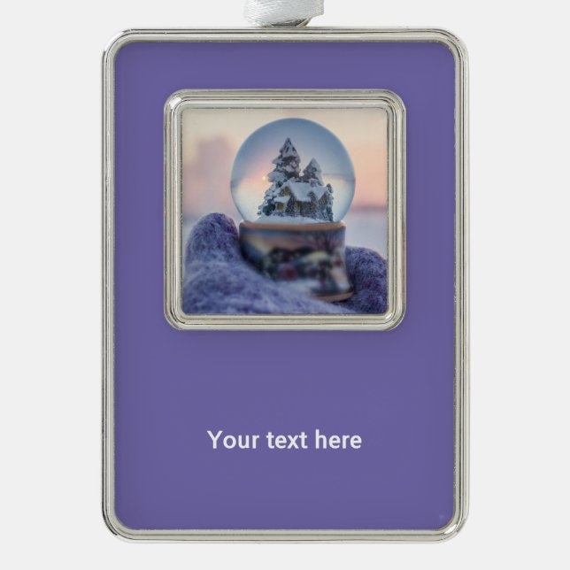 Adorno Nevada en el árbol de Navidad (Anverso)