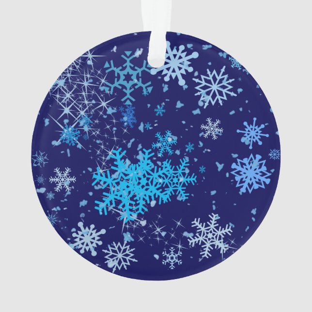 Adorno Nevada nocturna de los navidades (Reverso)