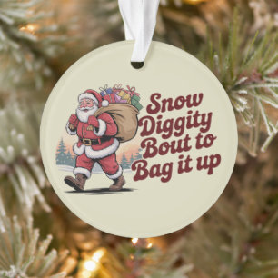 Adorno Nieve Diggity a punto de embolsarlo todo Navidad r