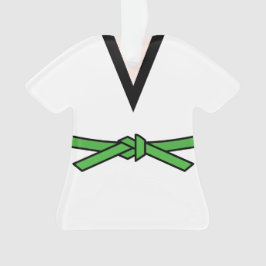 Adorno Ninja En Entrenamiento Cinturón Verde Personalizad