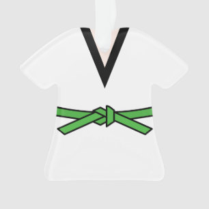 Adorno Ninja En Entrenamiento Cinturón Verde Personalizad