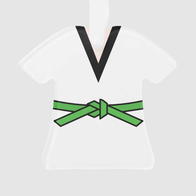 Adorno Ninja En Entrenamiento Cinturón Verde Personalizad (Anverso)