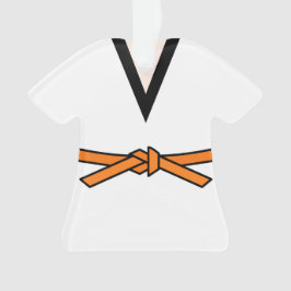 Adorno Ninja En Formación Naranja Belt Personalizado