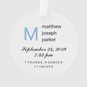 Adorno Niño: Primera Navidad con foto