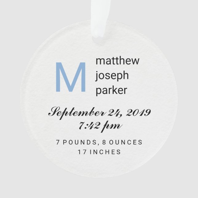 Adorno Niño: Primera Navidad con foto (Anverso)