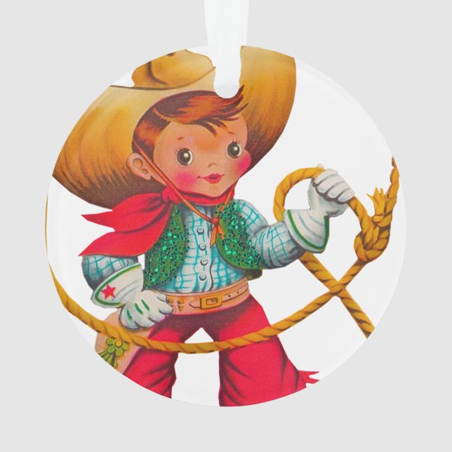 Adorno Niño retro niño vago occidental (Reverso)