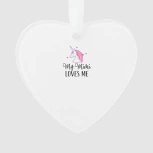 Adorno Niños Mi Mimi Me Ama Niña Unicornio Nieta T
