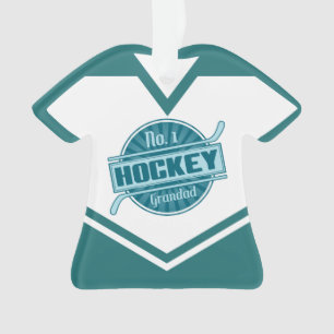 Adorno No. 1 Hockey Grandad Nombre y número Jersey