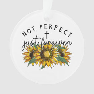 Adorno No es perfecto sólo para el cristiano girasol