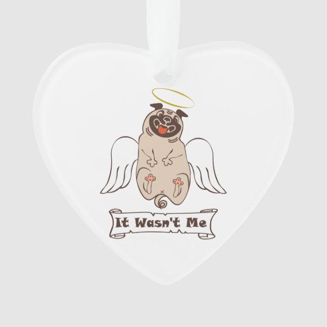 Adorno No fue una cita graciosa de ángel pug de mí (Anverso)
