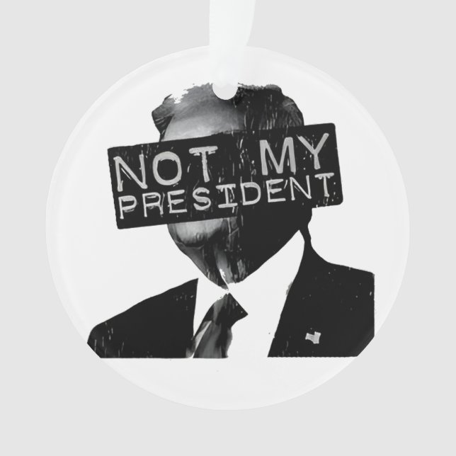 Adorno No mi presidente contra Trump Inaguración liberal (Anverso)