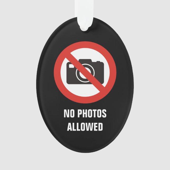 Adorno No se permiten fotos (Anverso)