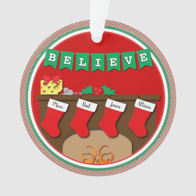 Adorno Noche antes de Navidades 4 acciones con FOTO (Anverso)