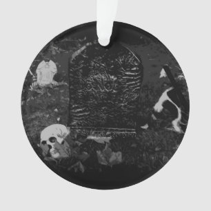 Adorno Noche Espeluznante - Calaveras y Tumbas