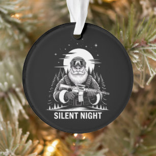 Adorno Noche silenciosa Santa Navidad Veterano Militar