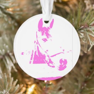 Adorno Nombre de caballo rosa Foto Arte Keepsake Barn