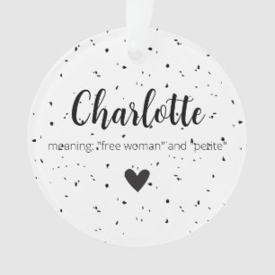 Adorno Nombre de Charlotte significa Chicas mujeres moder