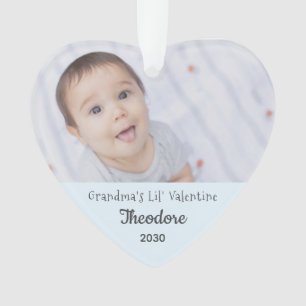 Adorno Nombre de foto personalizado de la abuela Valentin