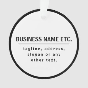 Adorno Nombre de la empresa y lema/otro texto Blanco y