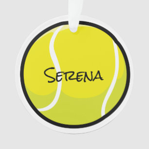 Adorno NOMBRE DE la pelota de tenis Blanco amarillo