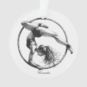 Adorno Nombre de Lyra de aro aéreo