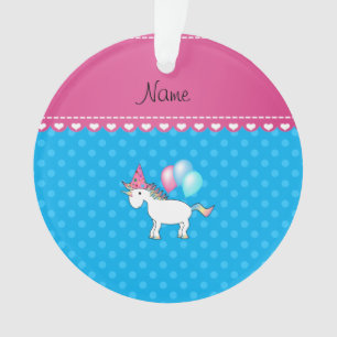 Adorno Nombre personalizado cumpleaños puntos de polka az