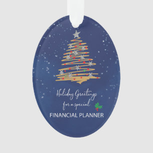Adorno Nombre personalizado del árbol de Navidad del plan