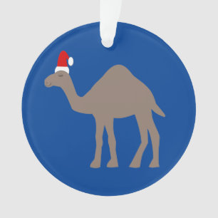 Adorno Nombre personalizado del camello de Navidades cura
