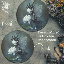 Adorno Nombre personalizado del esqueleto de hadas gótico
