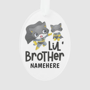 Adorno Nombre personalizado del gato superhéroe de pequeñ