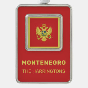 Adorno Nombre personalizado y marca de Montenegro de text