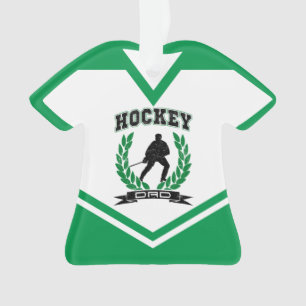 Adorno Nombre y número de papá de hockey