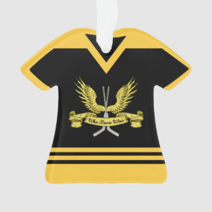 Adorno Nombre y número Jersey Hockey Goalie Ornament