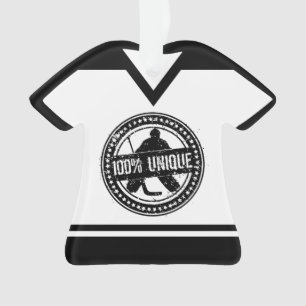 Adorno Nombre y número Jersey Hockey Goalie Ornament